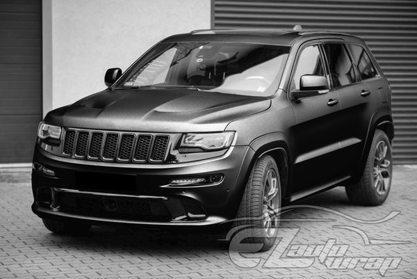 Heavy Metal Diamond Satin Midnight Black Vinyl Wrap