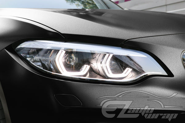 Heavy Metal Diamond Satin Midnight Black Vinyl Wrap