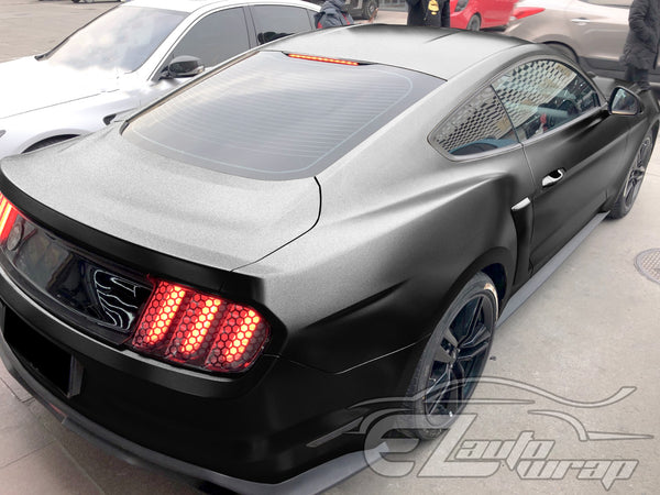 Heavy Metal Diamond Satin Midnight Black Vinyl Wrap