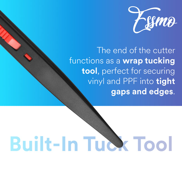ESSMO Cutter Concealed Safety Hidden Blade Utility Knife for Cardboard, Film, Straps & Tape