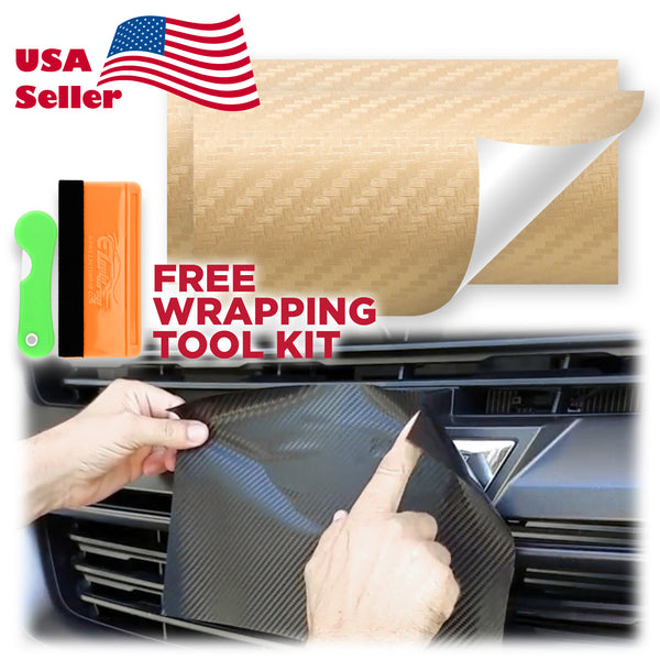 2pcs 5"x10" 3D Matte Carbon Fiber Textured Chevy Emblem Bowtie Overlay Sticker Decal Vinyl Wrap