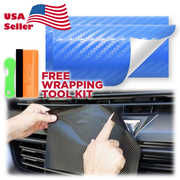 2pcs 5"x10" 3D Matte Carbon Fiber Textured Chevy Emblem Bowtie Overlay Sticker Decal Vinyl Wrap