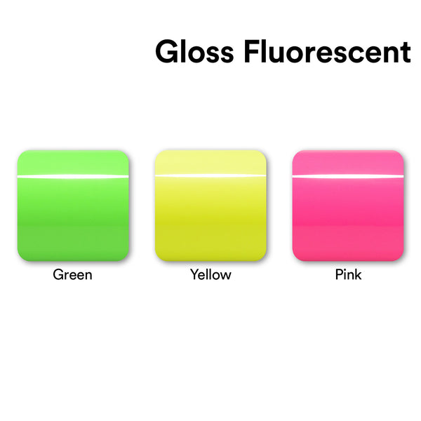 Fluorescent Yellow Gloss Vinyl Wrap