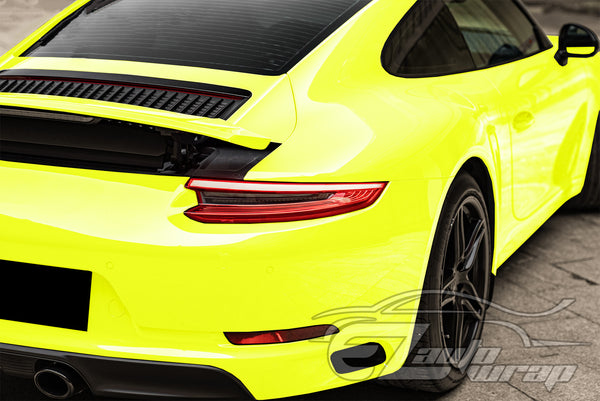 Fluorescent Yellow Gloss Vinyl Wrap