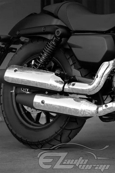 24K Chopped Forged Carbon Fiber Gloss Silver Vinyl Wrap