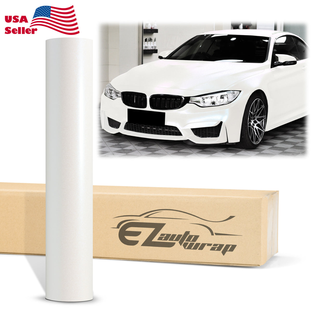 Galaxy Dust Matte Pearl White Blue Color Shift Vinyl Wrap – EzAuto