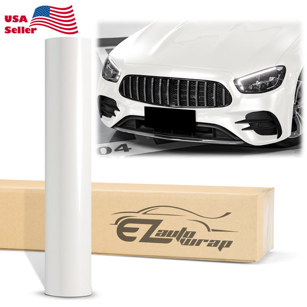 Super Gloss Metallic Pearl White Vinyl Wrap
