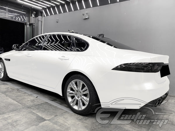 Super Gloss Metallic Pearl White Vinyl Wrap