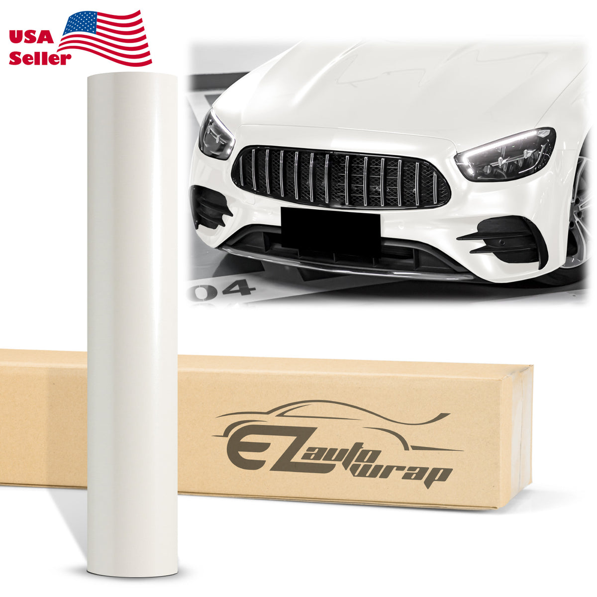 Gloss Pearl White Vinyl Wrap – EzAuto Wrap