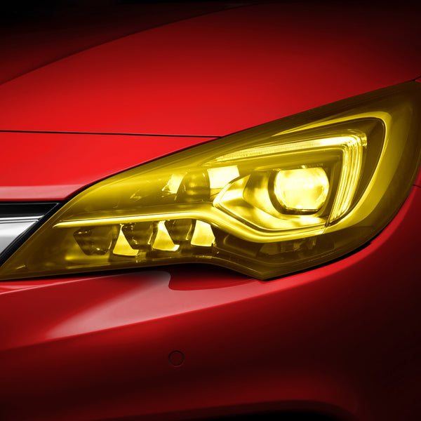 Tint Golden Yellow Glossy Taillight Headlight Film