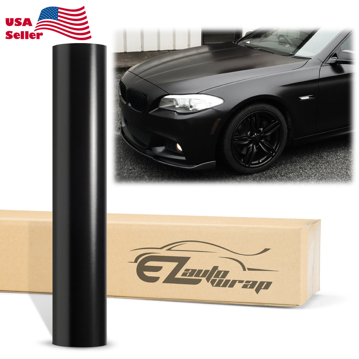 Frey Wrap all in one MサイズBLACK黒 Satin Black Matte Flat Vinyl Wrap – EzAuto Wrap
