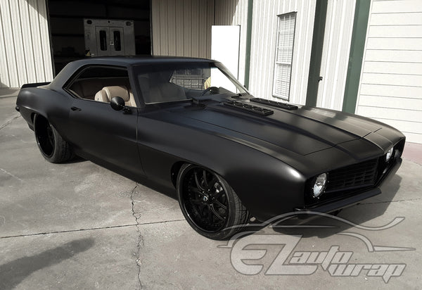 Satin Black Matte Flat Vinyl Wrap