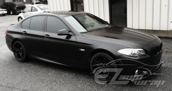 Satin Black Matte Flat Vinyl Wrap