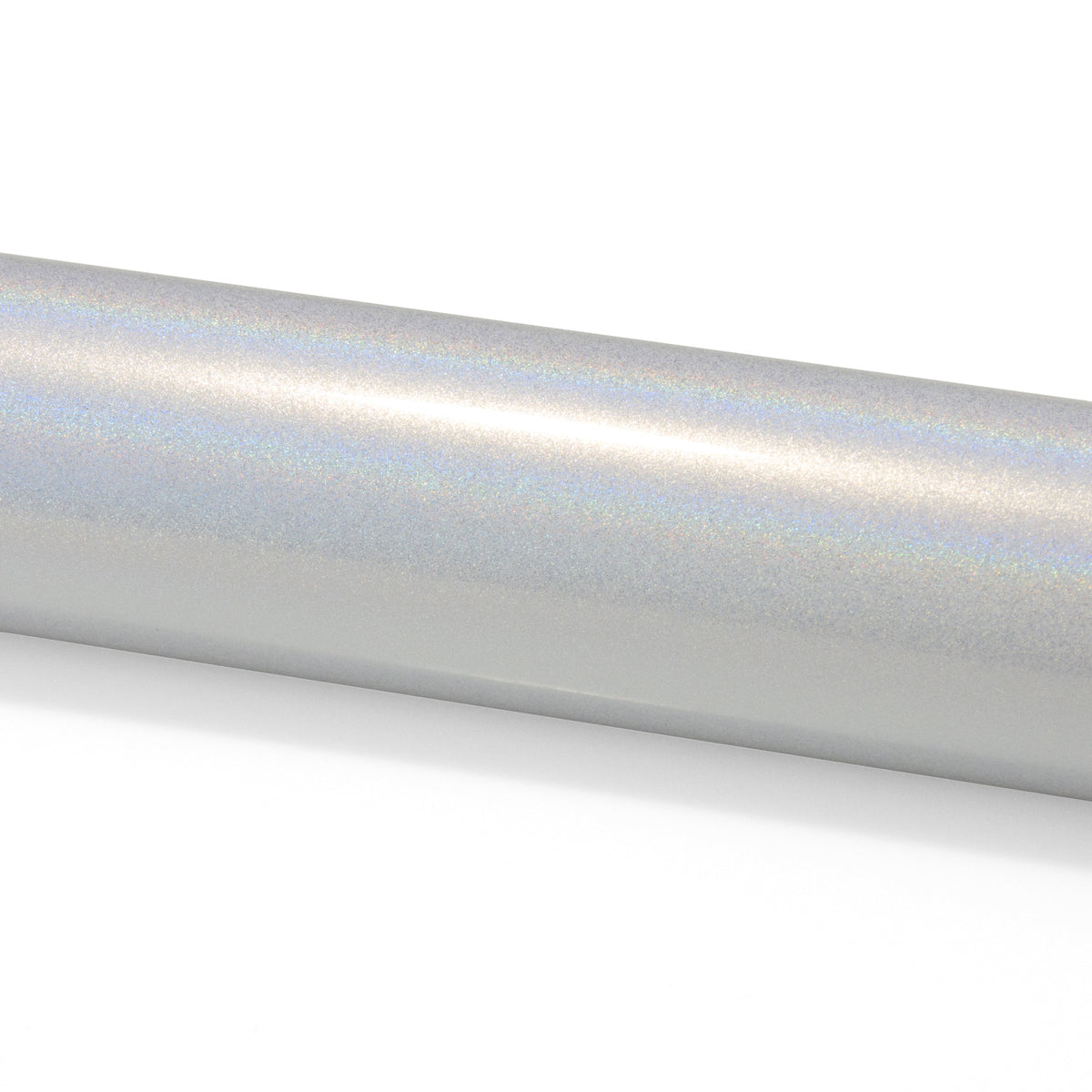 Laser Flip Gloss White Metallic Psychedelic Rainbow Holographic