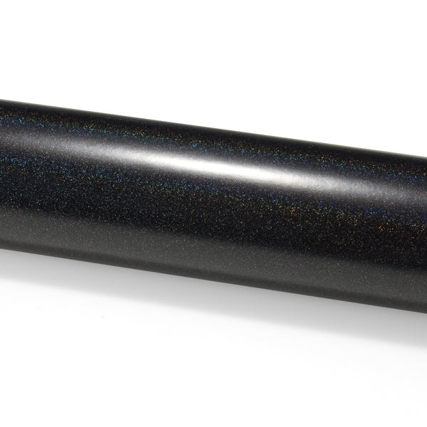 Laser Flip Satin Black Metallic Psychedelic Holographic Vinyl Wrap