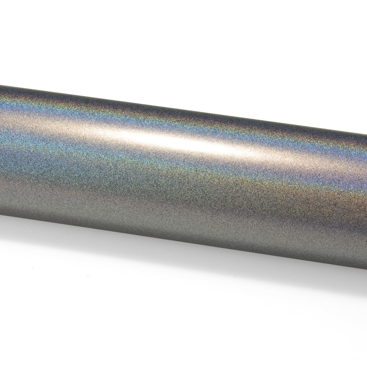 Laser Flip Satin Silver Metallic Psychedelic Holographic