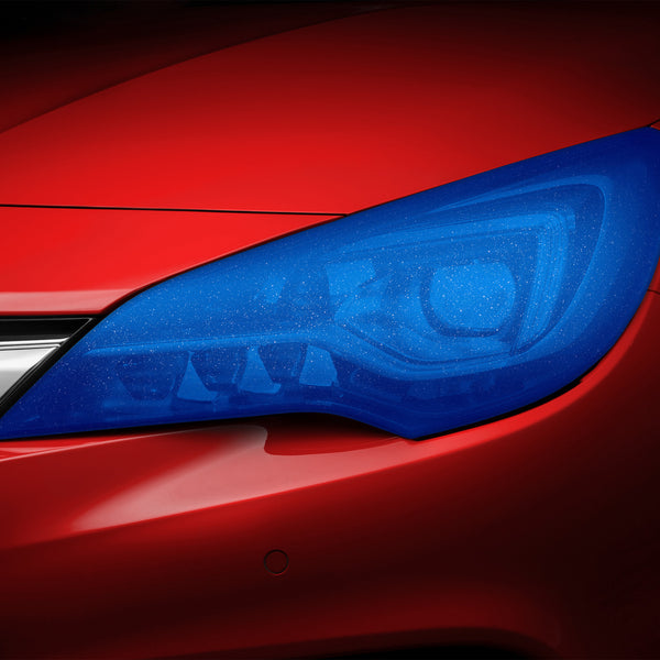 Tint Glitter Dark Blue Matte Taillight Headlight Tint Film