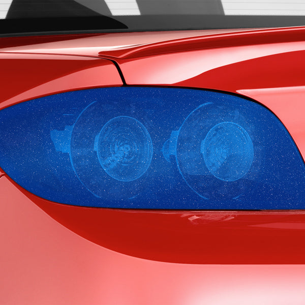 Tint Glitter Dark Blue Matte Taillight Headlight Tint Film