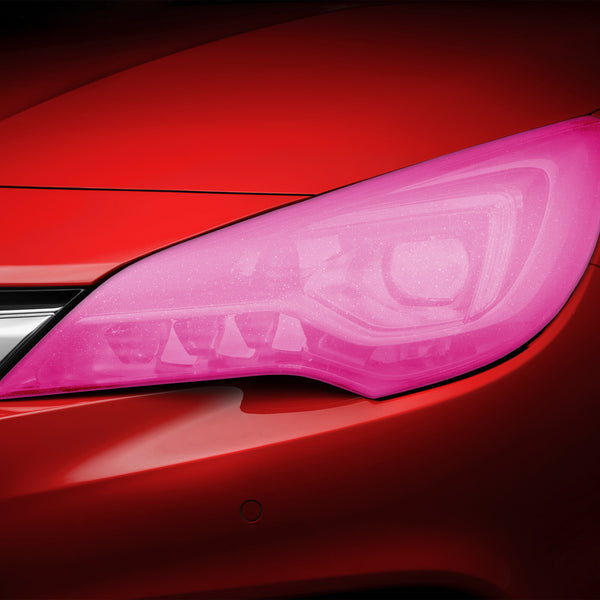 Tint Glitter Pink Matte Taillight Headlight Tint Film