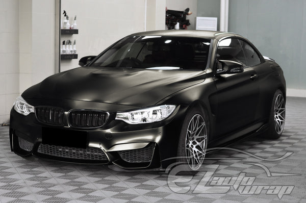 Matte Metallic Satin Pearl Black Vinyl Wrap