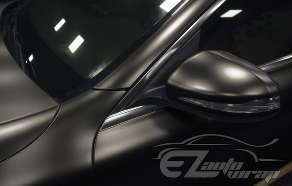 Matte Metallic Satin Pearl Black Vinyl Wrap