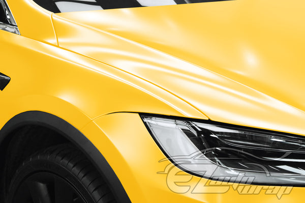 Matte Metallic Satin Pearl Yellow Vinyl Wrap