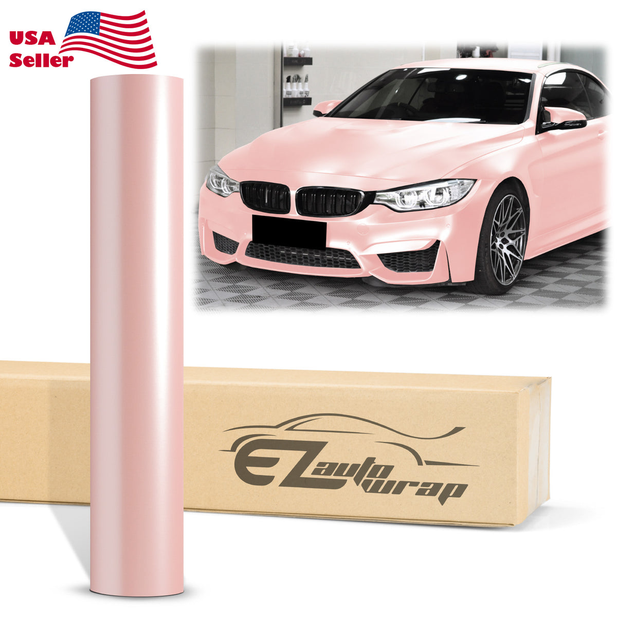 Best Matte Pearl Pink Car Wrap  Metallic Pearl Pink Vinyl Wraps