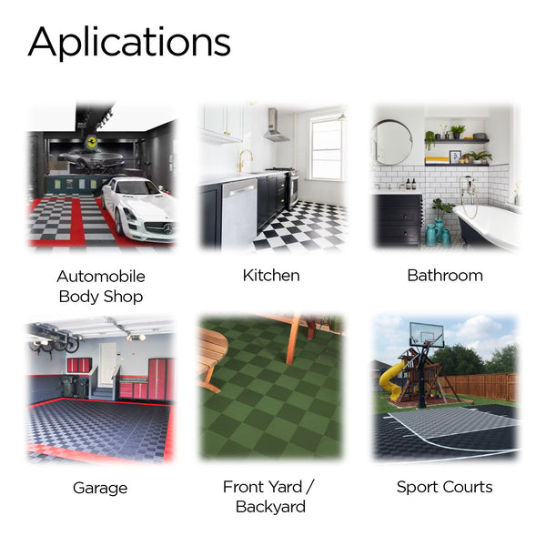 Polypropylene Plastic Tile Pack of 34 Pieces