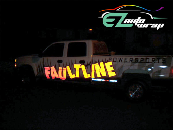 Reflective Orange Vinyl Wrap