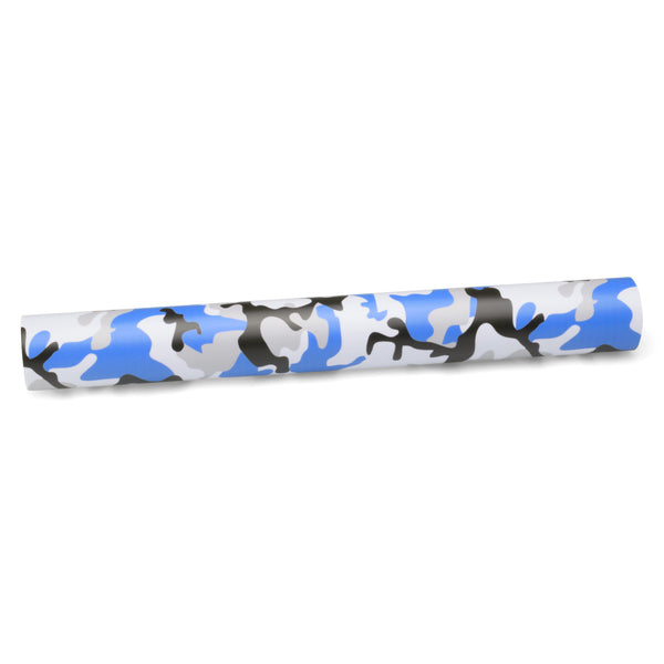 Camouflage Blue Black White Gray Vinyl Wrap