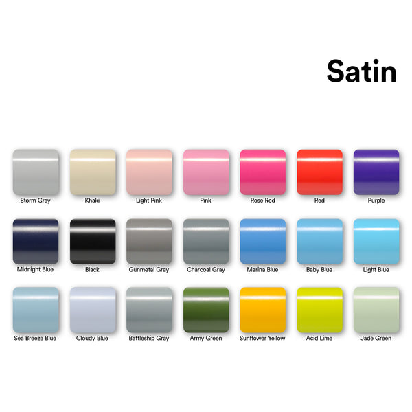 Satin Black Matte Flat Vinyl Wrap