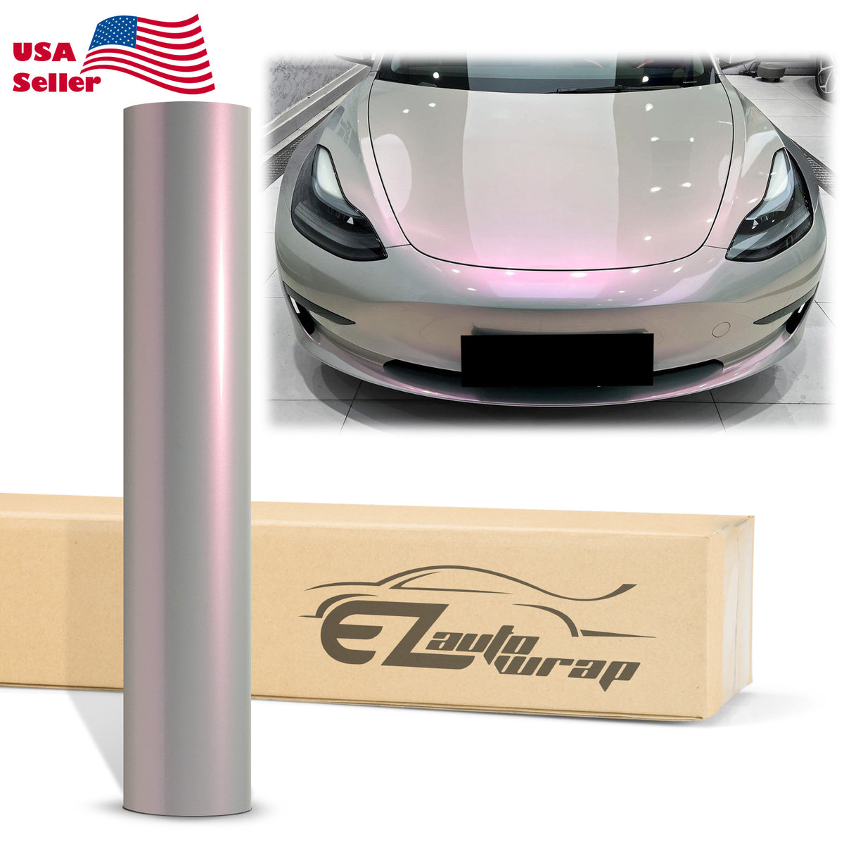 新品未使用　the9shop far wrap me グレージュ Space Candy Gloss Gray Red Color Shift Vinyl Wrap – EzAuto Wrap