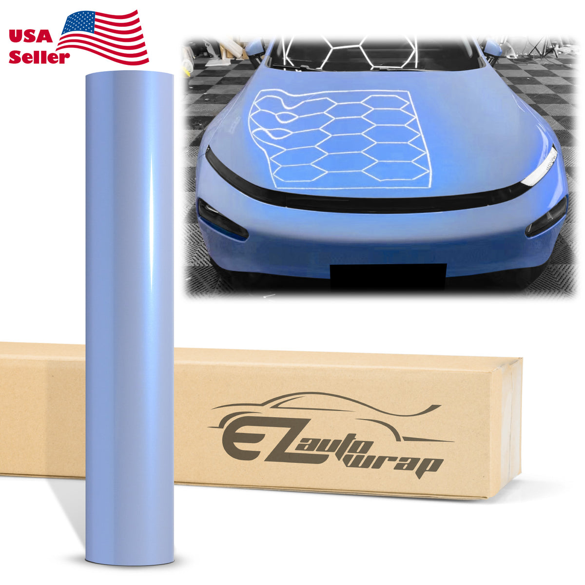 Space Candy Gloss Baby Blue Color Shift Vinyl Wrap – EzAuto Wrap