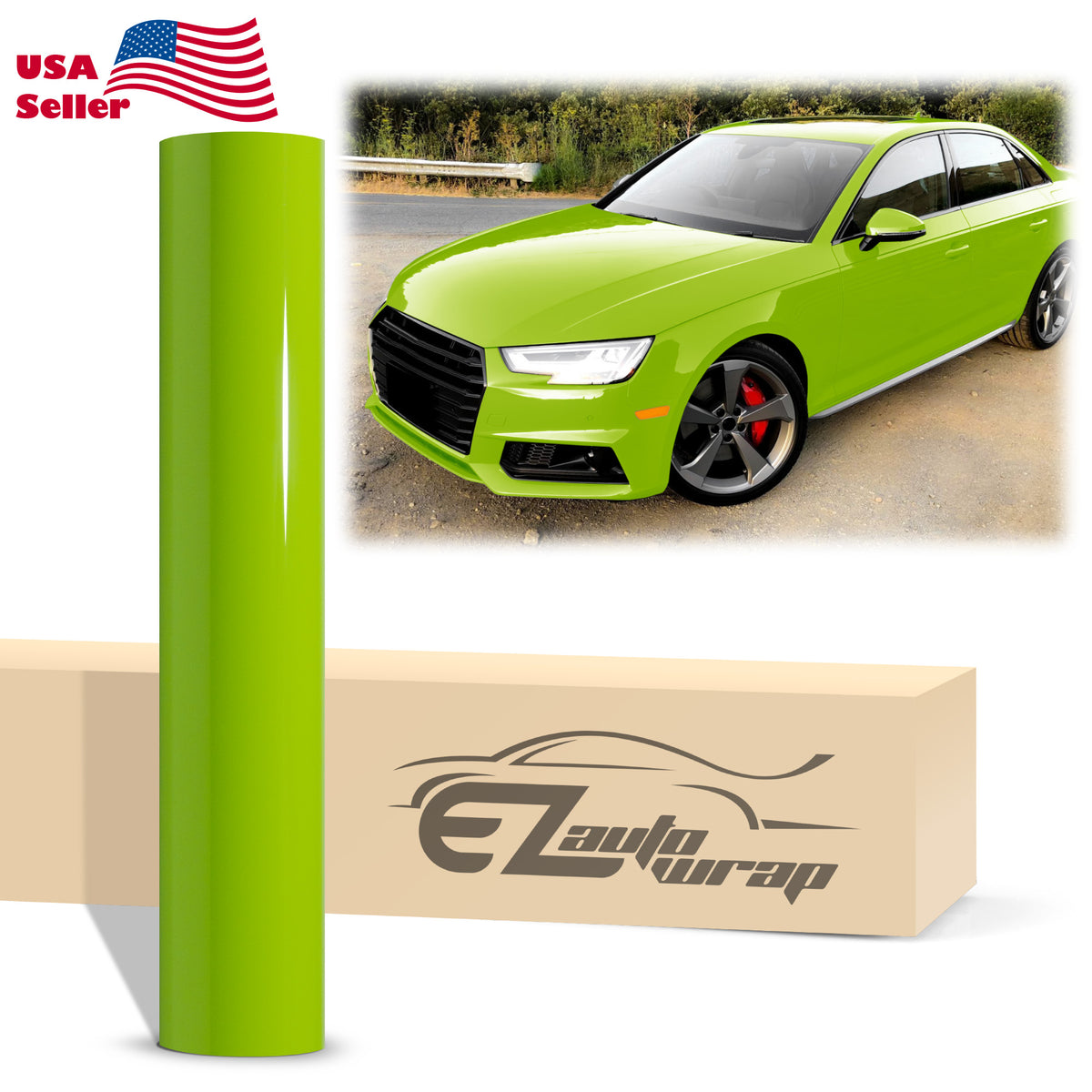 High Gloss Viper Green Vinyl Wrap – EzAuto Wrap