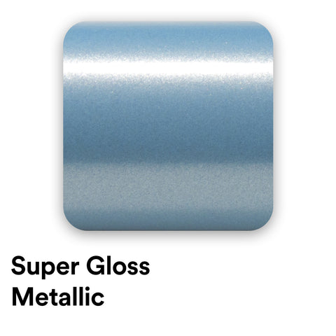 Super Gloss Metallic Crystal Blue Vinyl Wrap