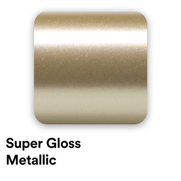 Super Gloss Metallic Champagne Gold Vinyl Wrap