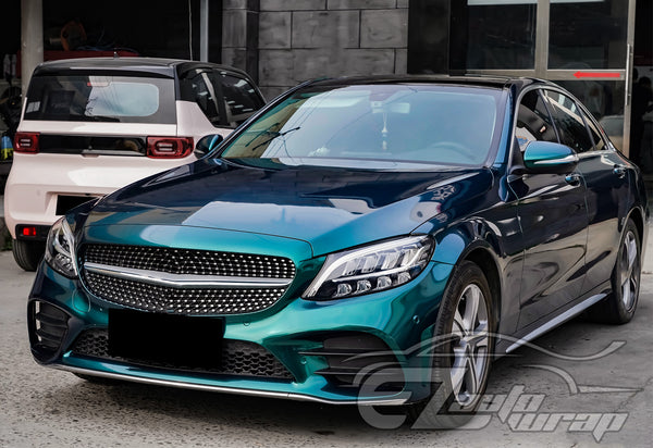 Super Gloss Metallic Royal Green Vinyl Wrap