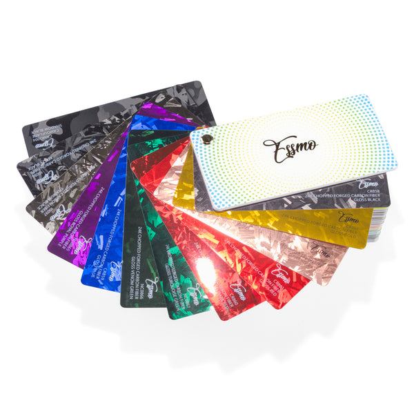 ESSMO Swatch Paper Backing Super Gloss Metallic PET Deck Book Auto Wrap Vinyl Wrapping Film