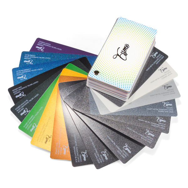 ESSMO Swatch Paper Backing Super Gloss Metallic PET Deck Book Auto Wrap Vinyl Wrapping Film