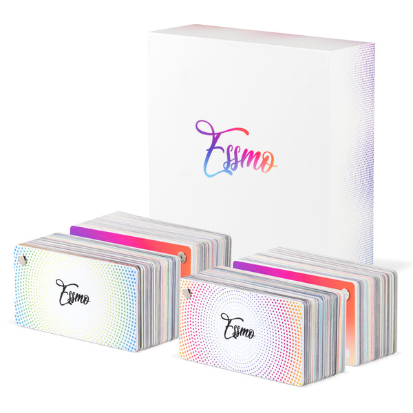 ESSMO Swatch Paper Backing Super Gloss Metallic PET Deck Book Auto Wrap Vinyl Wrapping Film