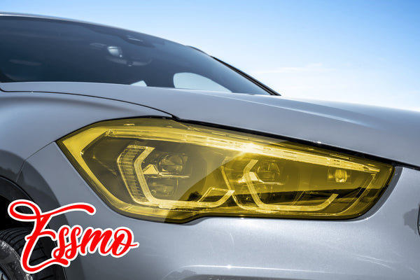 TPU Gloss Headlight Golden Yellow PPF Tint Film