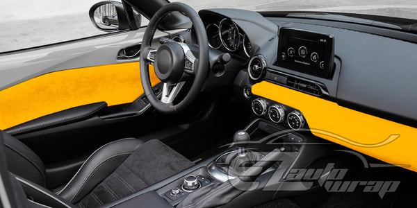 Velvet Yellow Vinyl Wrap