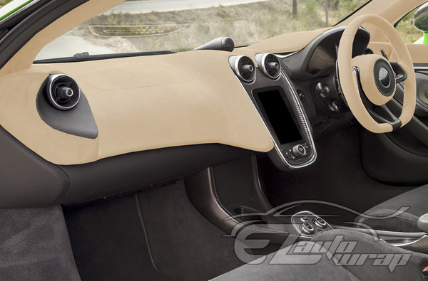 Velvet Stretchable Beige Vinyl Wrap