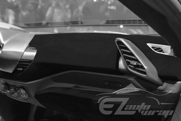 Velvet Stretchable Black Vinyl Wrap