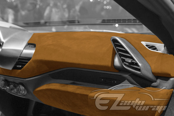 Velvet Stretchable Coffee Brown Vinyl Wrap