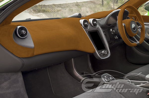 Velvet Stretchable Coffee Brown Vinyl Wrap