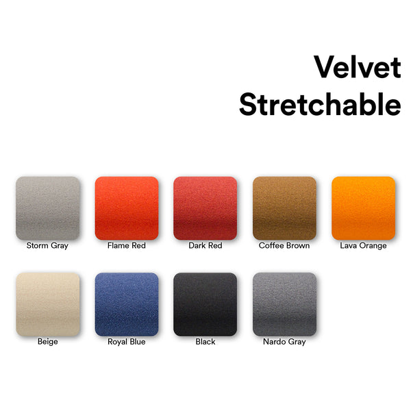 Velvet Stretchable Beige Vinyl Wrap