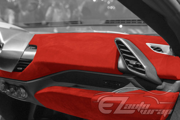 Velvet Stretchable Dark Red Vinyl Wrap