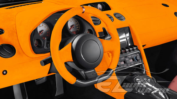 Velvet Stretchable Lava Orange Vinyl Wrap