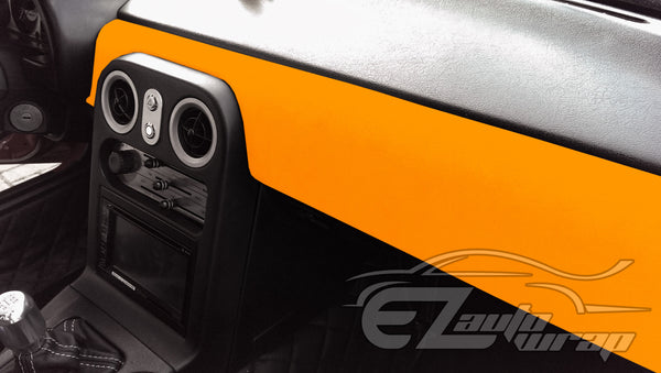 Velvet Stretchable Lava Orange Vinyl Wrap